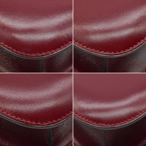HERMES CONSTANCE 23 ROUGE H BOX CALF SHOULDER BAG 1979 CIRCLE I GOLD HARDWARE 90335830