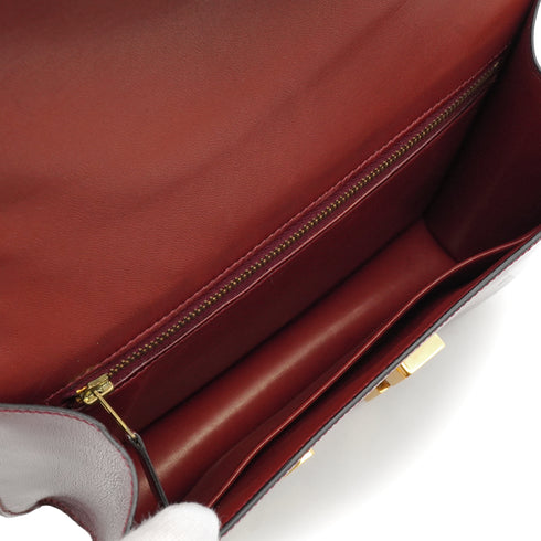 HERMES CONSTANCE 23 ROUGE H BOX CALF SHOULDER BAG 1979 CIRCLE I GOLD HARDWARE 90335830