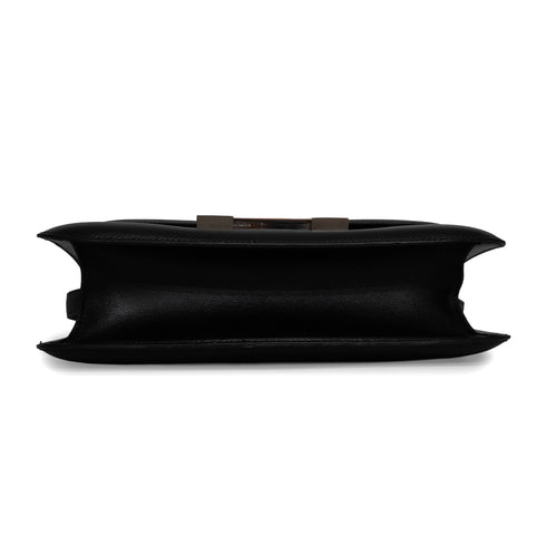 HERMES CONSTANCE 24 BLACK BOX CALF SHOULDER BAG 1998 SQUARE B MATT HARDWARE 90343325