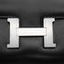 HERMES CONSTANCE 24 BLACK BOX CALF SHOULDER BAG 1998 SQUARE B MATT HARDWARE 90343325