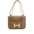 HERMES CONSTANCE 24 LIGHT BROWN CROCODILE ALLIGATOR SHOULDER BAG 1974 CIRCLE D GOLD HARDWARE 90326850