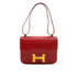 HERMES CONSTANCE 24 ROUGE GARANCE BOX CALF SHOULDER BAG 2003 SQUARE G GUILLOCHE HARDWARE 90339636