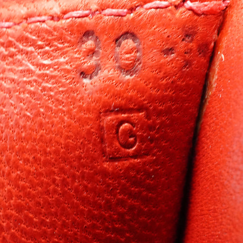 HERMES CONSTANCE 24 ROUGE GARANCE BOX CALF SHOULDER BAG 2003 SQUARE G GUILLOCHE HARDWARE 90339636