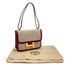 HERMES CONSTANCE 24 ROUGE H BOX CALF TOILE H SHOULDER BAG 1985 CIRCLE O GOLD HARDWARE 90325610