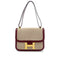 HERMES CONSTANCE 24 ROUGE H BOX CALF TOILE H SHOULDER BAG 1985 CIRCLE O GOLD HARDWARE 90325610