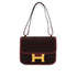 HERMES CONSTANCE 24 ROUGE H CRINOLINE BOX CALF SHOULDER BAG 1978 CIRCLE H GOLD HARDWARE 90332920