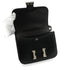 HERMES CONSTANCE 3 MINI 18 BLACK BOX CALF SHOULDER BAG 2003 SQUARE G GUILLOCHE HARDWARE 90351070