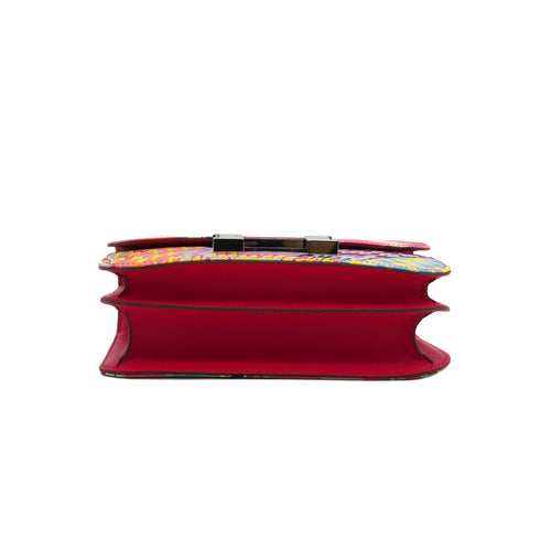 HERMES CONSTANCE 3 MINI 18 KYOTO MARBLE ROSE AZALEE ROSE MEXICO SWIFT SILK 2021 Z STAMP PALLADIUM HARDWARE 90351823