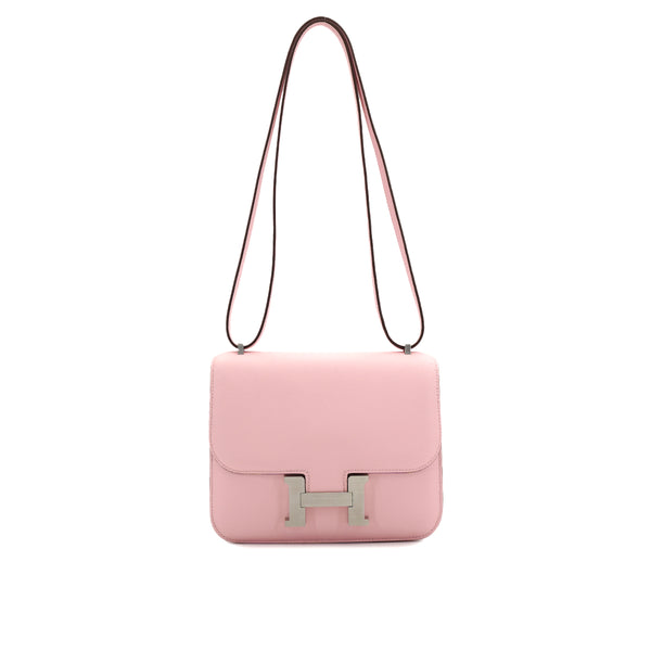 HERMES CONSTANCE 3 MINI 18 ROSE SAKURA SWIFT SHOULDER BAG 2025 K STAMP PALLADIUM HARDWARE 90327147