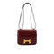 HERMES CONSTANCE 3 MINI 18 ROUGE H BOX CALF SHOULDER BAG 2018 C STAMP GOLD HARDWARE 90345998