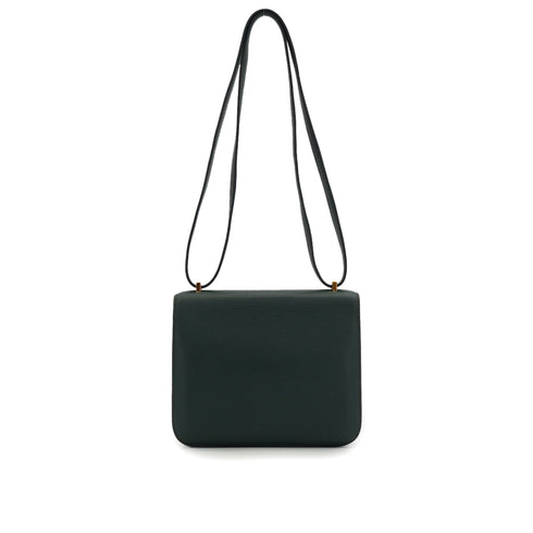 HERMES CONSTANCE 3 MINI 18 VERT ANGLAIS EVER COLOR SHOULDER BAG 2017 A STAMP GOLD HARDWARE 90326729