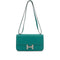 HERMES CONSTANCE ELAN 25 BLUE PAON VEAU EPSOM SHOULDER BAG 2012 SQUARE P PALLADIUM HARDWARE 90337542