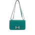 HERMES CONSTANCE ELAN 25 BLUE PAON VEAU EPSOM SHOULDER BAG 2012 SQUARE P PALLADIUM HARDWARE 90337542