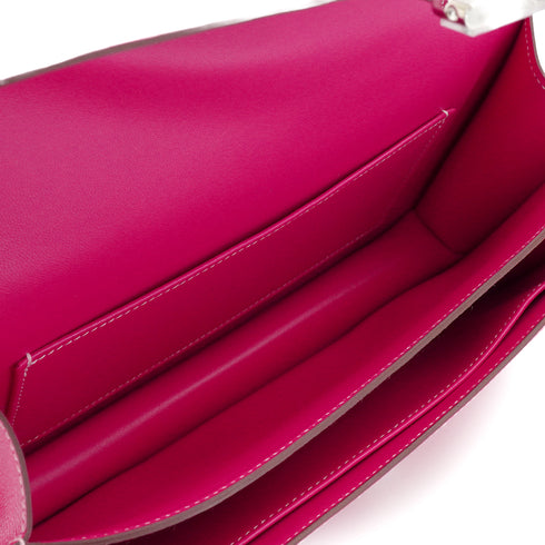 HERMES CONSTANCE ELAN 25 ROSE TYRIEN VEAU EPSOM SHOULDER BAG 2013 SQUARE Q GOLD HARDWARE 90335890