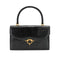 HERMES CORDELIERE ALLIGATOR BLACK HAND BAG 1990 CIRCLE T GOLD HARDWARE 90335570