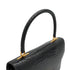 HERMES CORDELIERE ALLIGATOR BLACK HAND BAG 1990 CIRCLE T GOLD HARDWARE 90335570