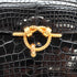 HERMES CORDELIERE ALLIGATOR BLACK HAND BAG 1990 CIRCLE T GOLD HARDWARE 90335570