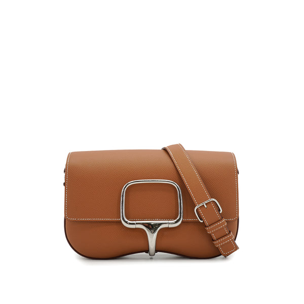 HERMES DELLA CAVALLERIA ELAN GOLD VEAU EPSOM SHOULDER BAG 2023 B STAMP PALLADIUM HARDWARE 90333184