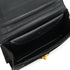 HERMES DEMI LUNE BLACK SUEDE HAND BAG GOLD HARDWARE 90348979