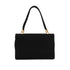 HERMES DEMI LUNE BLACK SUEDE HAND BAG GOLD HARDWARE 90348979