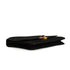 HERMES DEMI LUNE BLACK SUEDE HAND BAG GOLD HARDWARE 90348979