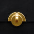 HERMES DEMI LUNE BLACK SUEDE HAND BAG GOLD HARDWARE 90348979