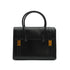 HERMES DRUG 27 BLACK BOX CALF HAND BAG 1978 CIRCLE H GOLD HARDWARE 90338297