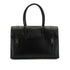 HERMES DRUG 32 BLACK BOX CALF HAND BAG 2002 SQUARE F PALLADIUM HARDWARE 90334266