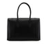 HERMES DRUG 32 BLACK BOX CALF HAND BAG 2002 SQUARE F PALLADIUM HARDWARE 90334266