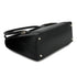 HERMES DRUG 32 BLACK BOX CALF HAND BAG 2002 SQUARE F PALLADIUM HARDWARE 90334266