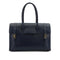 HERMES DRUG 32 BLUE ROY LISSE HAND BAG 2002 SQUARE F PALLADIUM HARDWARE 90334267