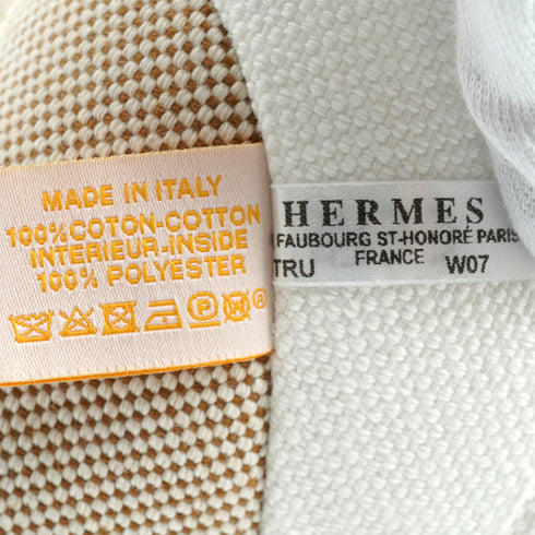 HERMES EPOPEE EMILE PANDA PLUSH CANNELLE TOILE H COTTON STUFFED TOY 90346690