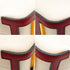 HERMES ESCAPADA ROUGE H TOILE H BOX CALF HAND BAG 2002 SQUARE F GOLD HARDWARE 90341717