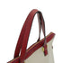HERMES ESCAPADA ROUGE H TOILE H BOX CALF HAND BAG 2002 SQUARE F GOLD HARDWARE 90341717
