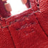 HERMES ESCAPADA ROUGE H TOILE H BOX CALF HAND BAG 2002 SQUARE F GOLD HARDWARE 90341717