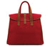 HERMES FEU DOU ROUGE H FEUTRE HAND BAG 2007 SQUARE K 90312924