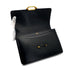 HERMES FONSBELLE BLACK BOX CALF SHOULDER BAG 1966 V STAMP GOLD HARDWARE 90326845
