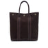 HERMES GARDEN FILE 28 PM MARRON TOILE OFFICIER HAND SHOULDER BAG 2005 SQUARE I 90327311