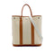 HERMES GARDEN FILE PM GOLD BETON VEAU NEGONDA TOILE MILITAIRE SHOULDER BAG 2020 Y STAMP 90342567