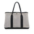 HERMES GARDEN PARTY 36 PM BLACK ECRU TOILE H BUFFLE SKIPPER TOTE BAG 2003 SQUARE G 90318623