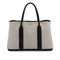 HERMES GARDEN PARTY 36 PM ECRU BLACK TOILE H TOTE BAG 2003 SQUARE G 90314441