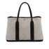 HERMES GARDEN PARTY 36 PM ECRU BLACK TOILE H TOTE BAG 2003 SQUARE G 90314441