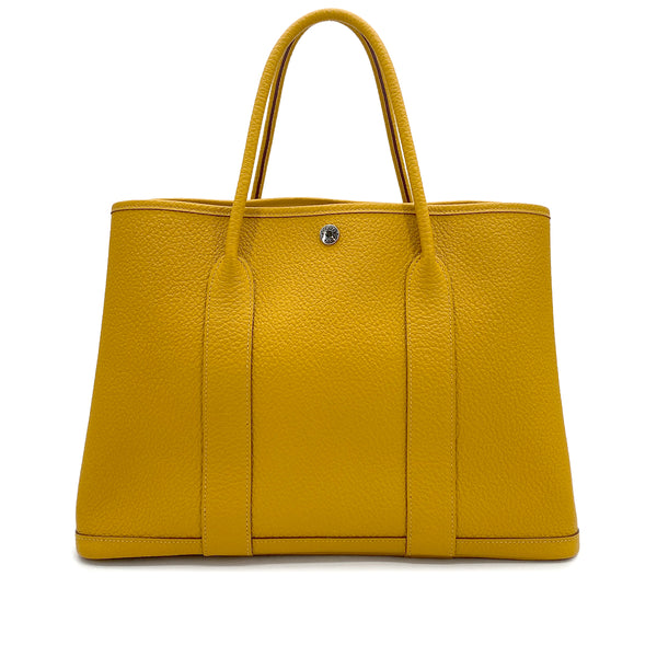 HERMES GARDEN PARTY 36 PM JAUNE AMBRE COUNTRY TOTE BAG 2018 C STAMP 90327066