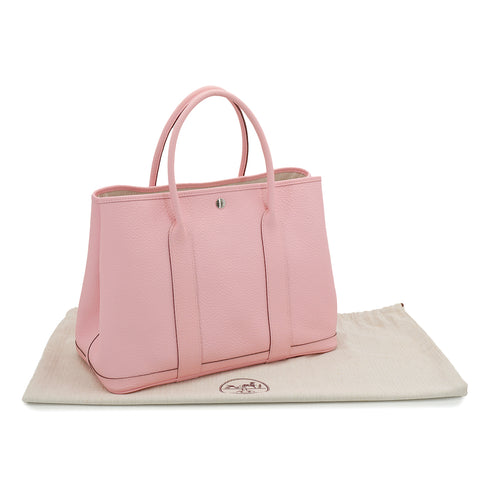 HERMES GARDEN PARTY 36 PM ROSE SAKURA COUNTRY TOTE BAG 2015 T STAMP 90330999