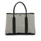 HERMES GARDEN PARTY PM BLACK TOILE H TOTE BAG 2004 SQUARE H 90348420