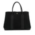 HERMES GARDEN PARTY PM BLACK TOILE OFFICIER HAND SHOULDER BAG 2003 SQUARE G 90326847