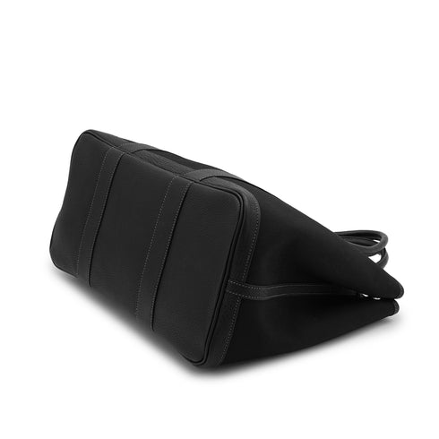 HERMES GARDEN PARTY PM BLACK TOILE OFFICIER HAND SHOULDER BAG 2005 SQUARE I 90326202