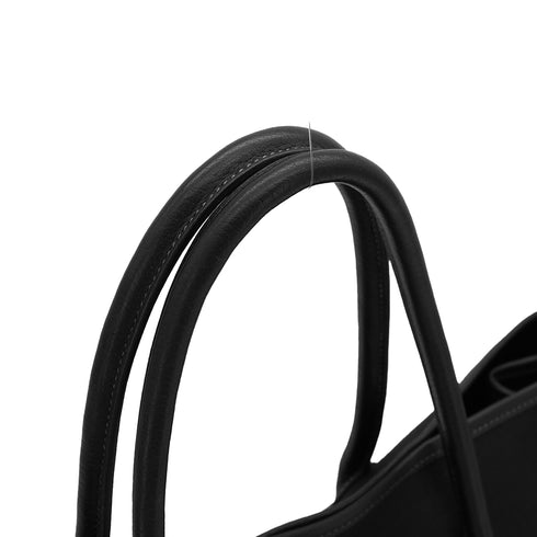 HERMES GARDEN PARTY PM BLACK TOILE OFFICIER HAND SHOULDER BAG 2005 SQUARE I 90326202