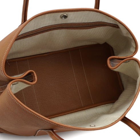 HERMES GARDEN PARTY PM GOLD VEAU NEGONDA TOTE BAG 2008 SQUARE L 90326837