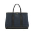 HERMES GARDEN PARTY TPM BLACK DENIM FONC BUFFLE SKIPPER TOILE H HAND BAG 2012 SQUARE P 90335887
